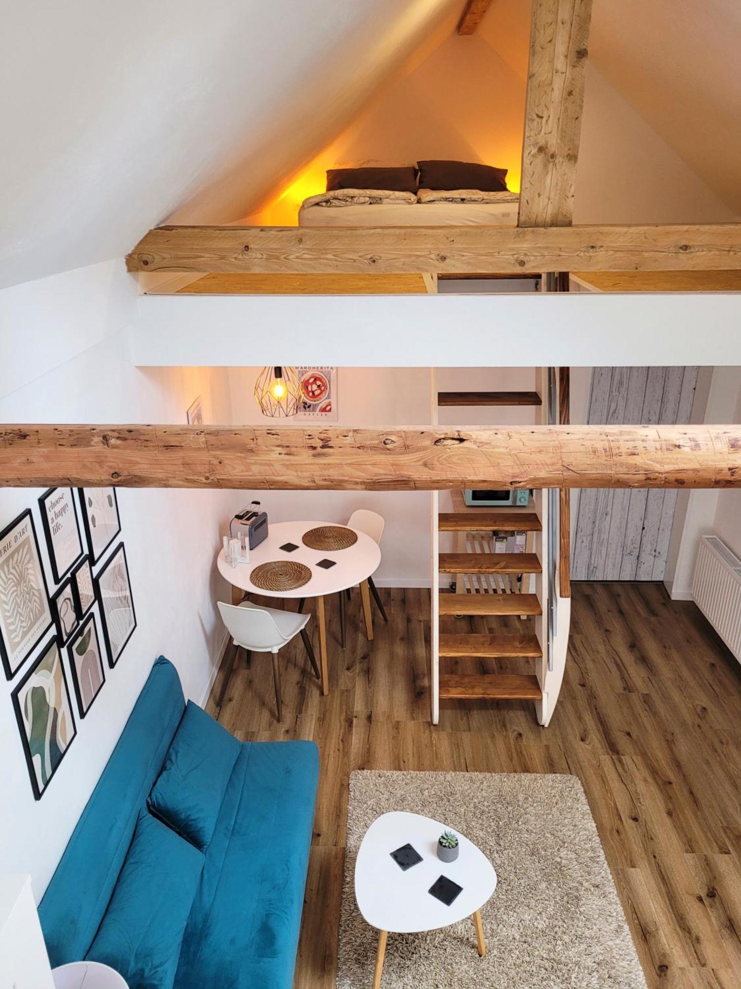 Modernes 1-Zimmer-Apartment Mit Galerie-Schlafkoje Im Skandinavischen Stil Ostenfeld  Exteriér fotografie